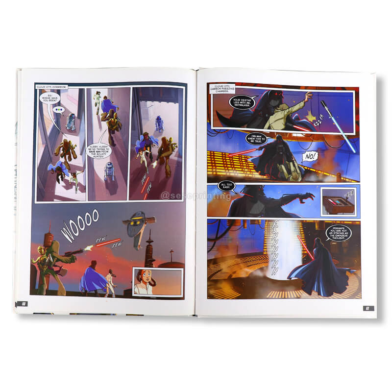 Hardcover Children Educational Comic Book Kids Story Book Custom Printing