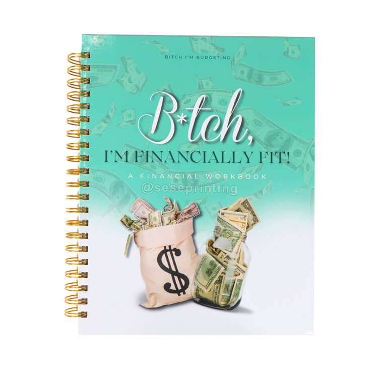 Custom Spiral Budget Planner Financial Workbook with Envelopes