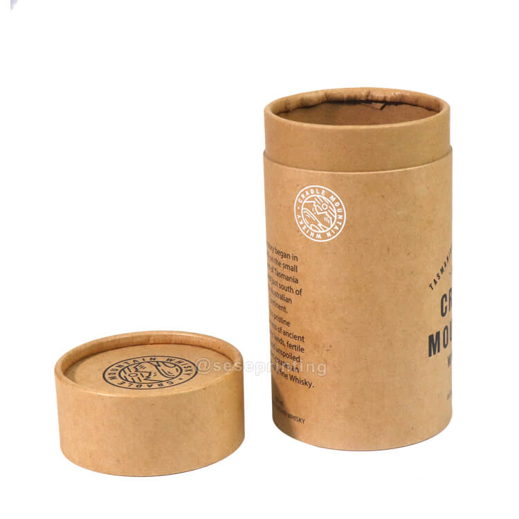 Free Sample Recycled Round Paper Tube Packaging Box Cylinder Packaging