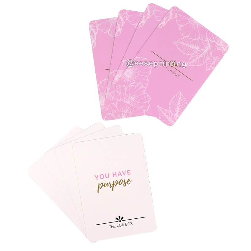 Custom Paper Affirmation Cards Inspirational Motivational Positive Card Decks