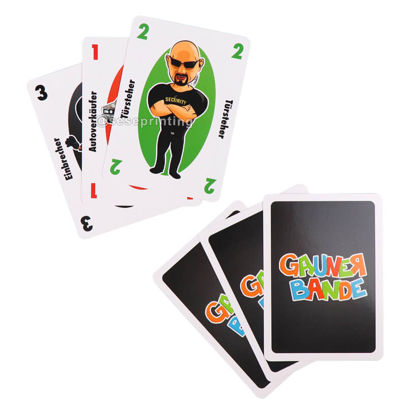 Custom Card Game Playing Card Manufacturers Printing Services