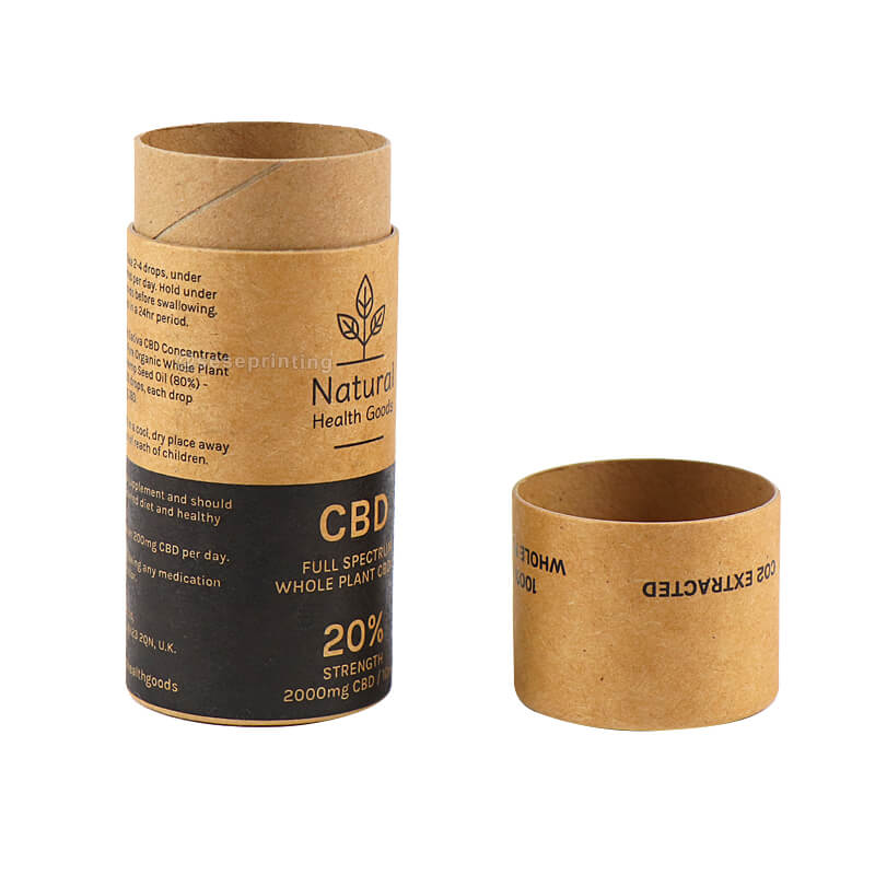 10ml CBD Oil Packaging Paper Tube Box Cylinder Packaging Boxes