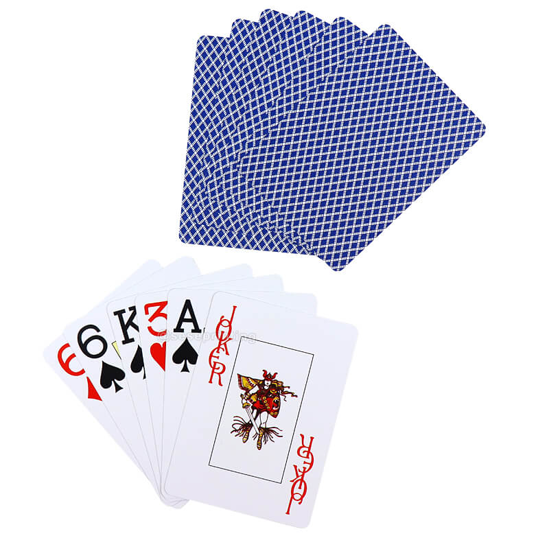 Custom Plastic Playing Cards Printing 63*88mm Card Game Waterproof Poker Set