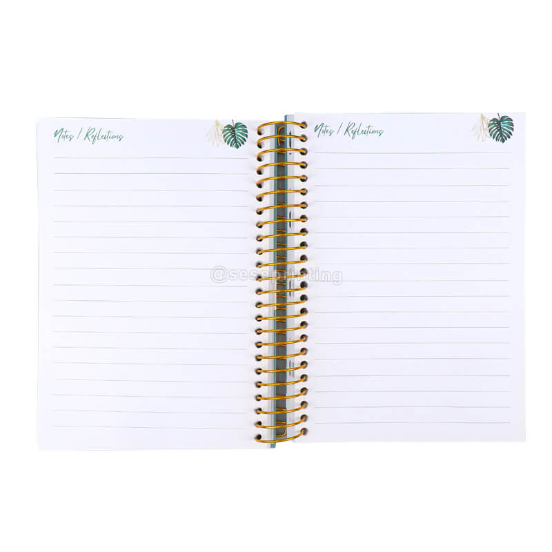 Custom Printing Spiral Planner Daily Weekly Diary Agenda Life Journal