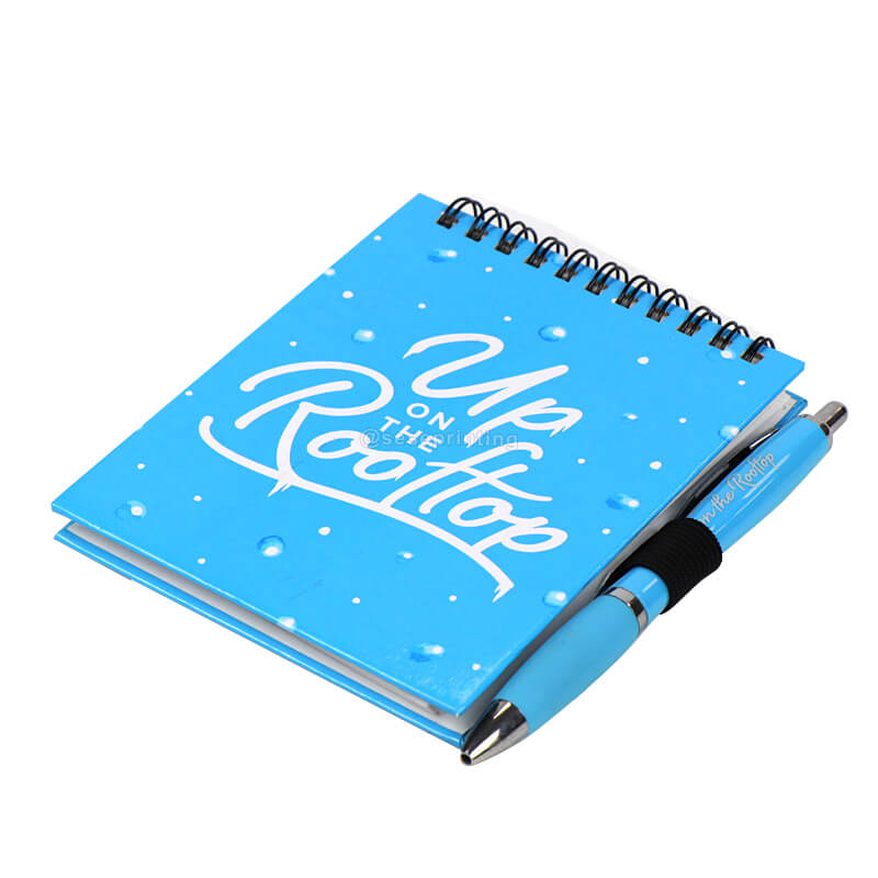 Custom Journal Notepad Printed Note Book Manufacturing with Pen Holder