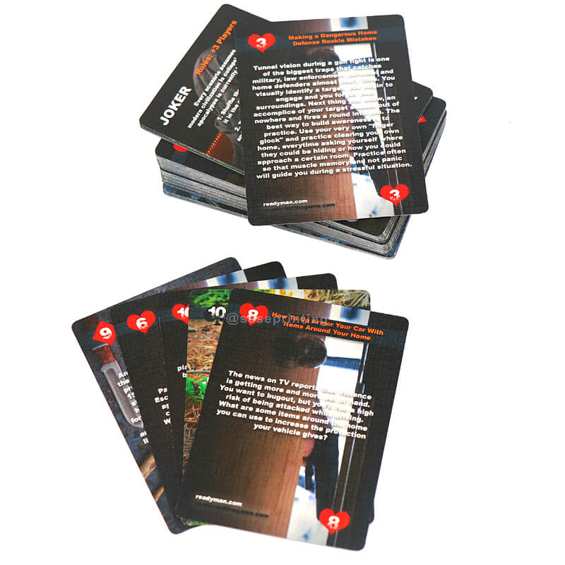 Professional Custom Card Game Double Design Printing Playing Card Deck