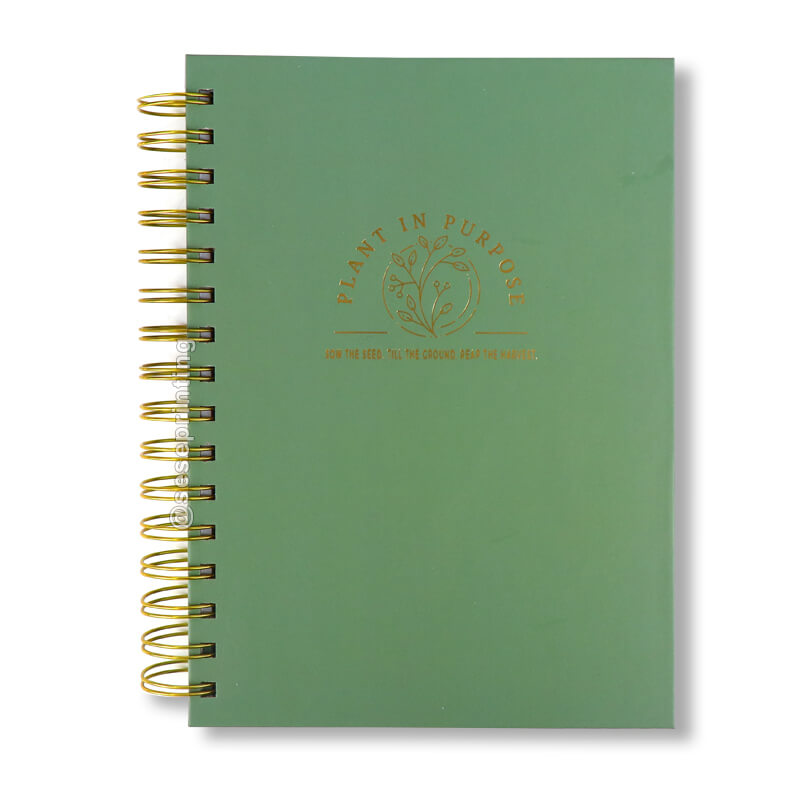 Private Label Planner Hardcover Spiral Notebook Daily Journal Workouts