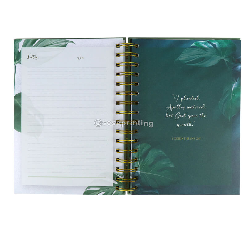 Private Label Planner Hardcover Spiral Notebook Daily Journal Workouts