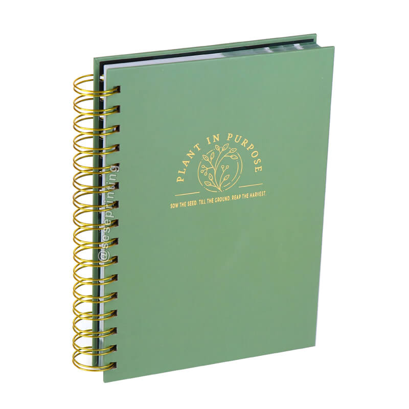 Private Label Planner Hardcover Spiral Notebook Daily Journal Workouts