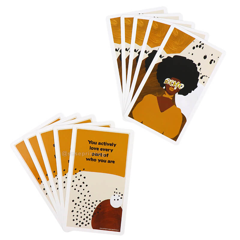 Custom Printing Affirmation Cards for Black Women 55 Positive Card Games