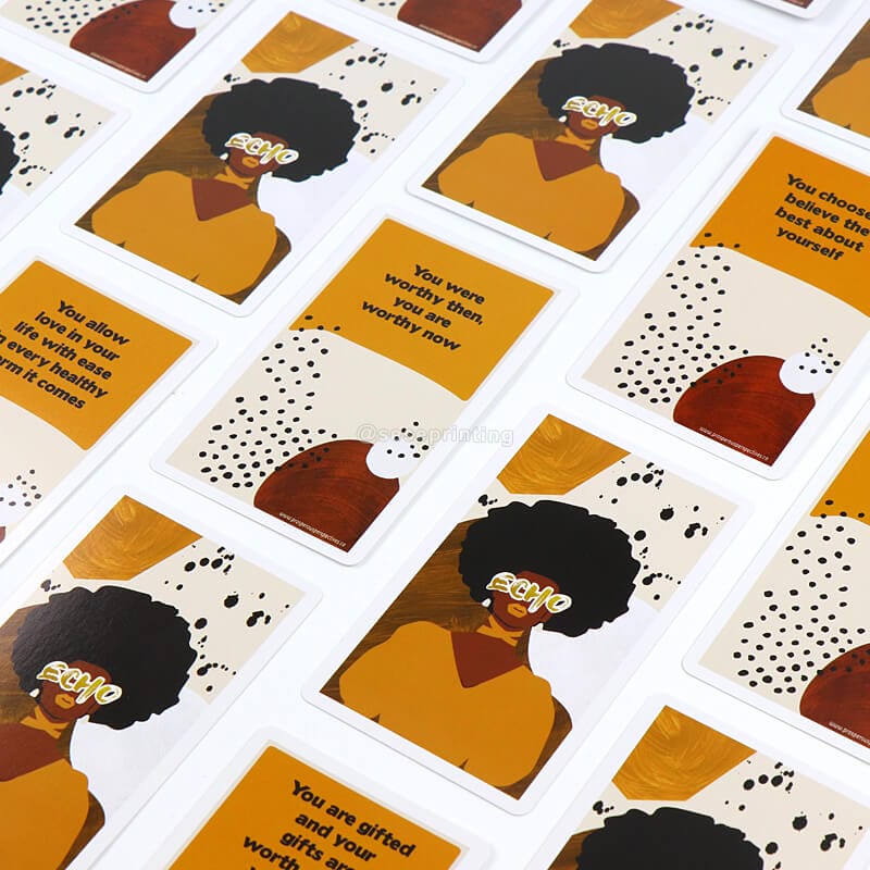 Custom Printing Affirmation Cards for Black Women 55 Positive Card Games