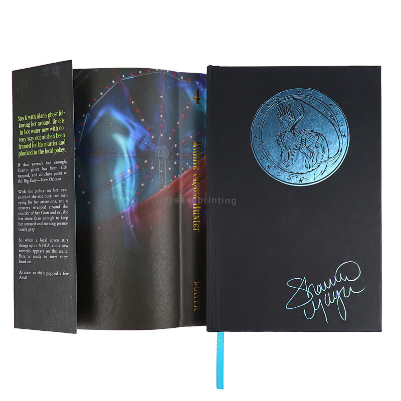 Custom Book Printing Services Offset Hardcover Book Printing Sprayed Edge