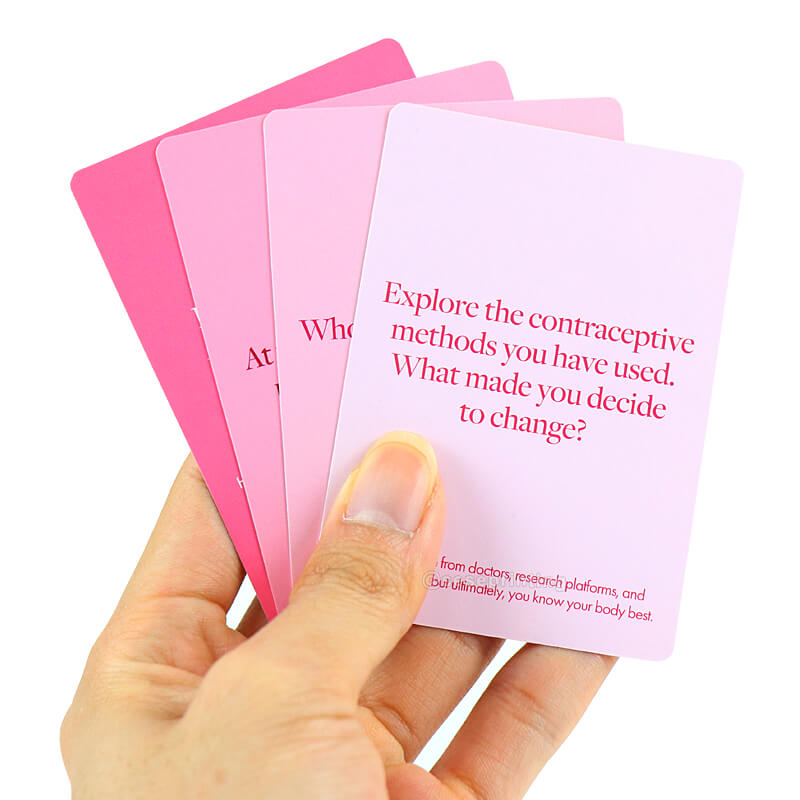 Custom Design Play Game Card Conversation Starter Question Game Cards