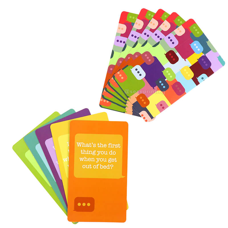 Custom Printing Design Spark Conversation Cards Social Card Game