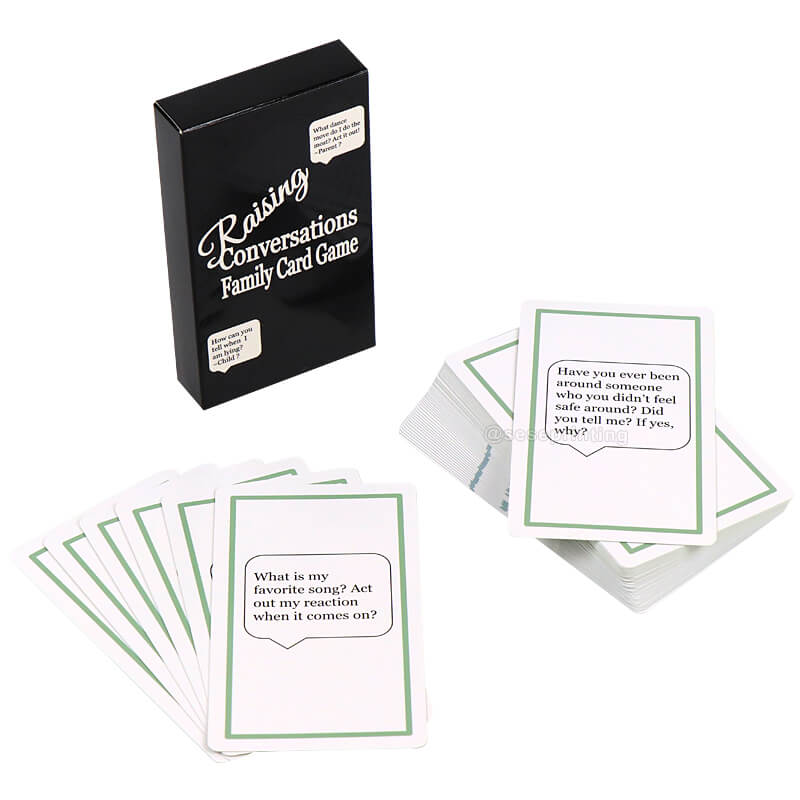 Custom Design Printing Family Conversation Cards Couples Game Card