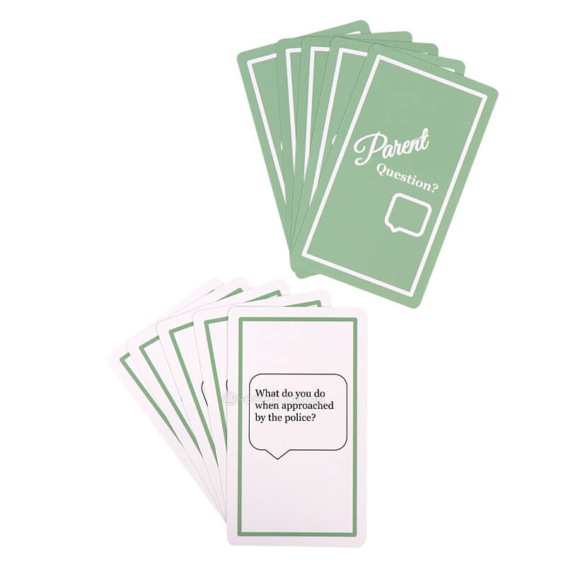 Custom Design Printing Family Conversation Cards Couples Game Card