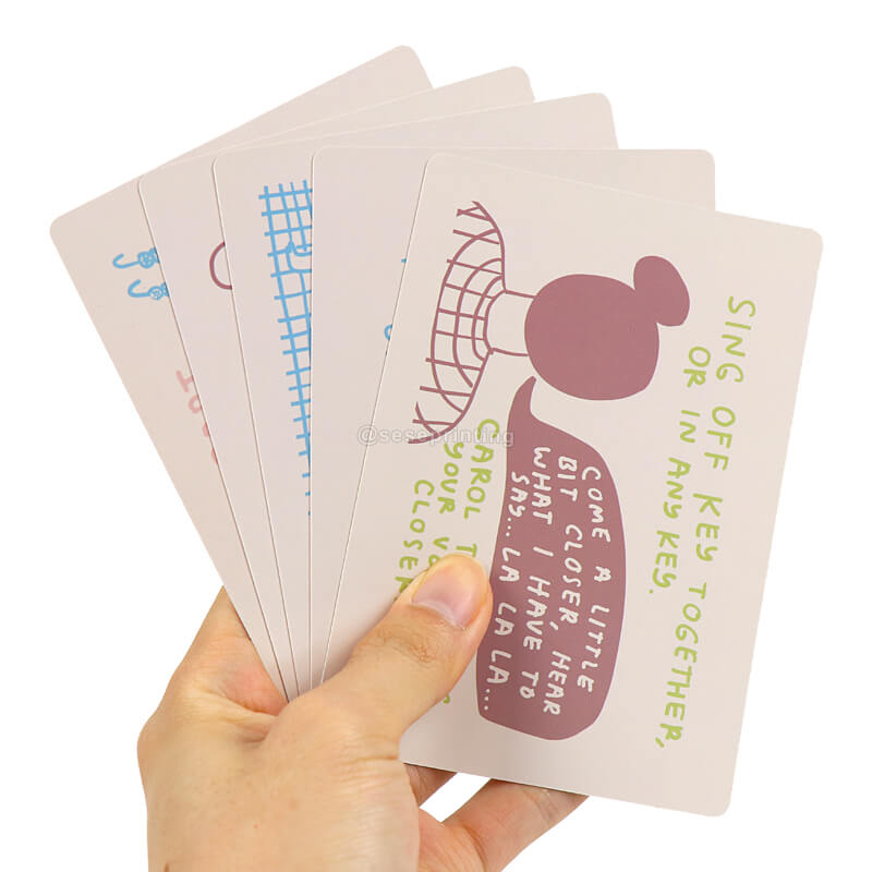 Custom Front and Back Printing Card Game Everyday Practices Card