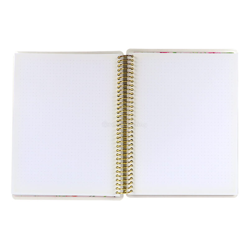 Softcover Spiral Planner Pvc Cover Design Custom Journal Notebook