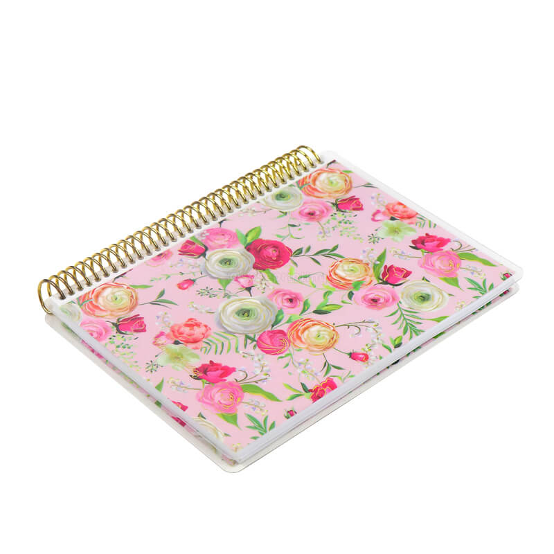 Softcover Spiral Planner Pvc Cover Design Custom Journal Notebook