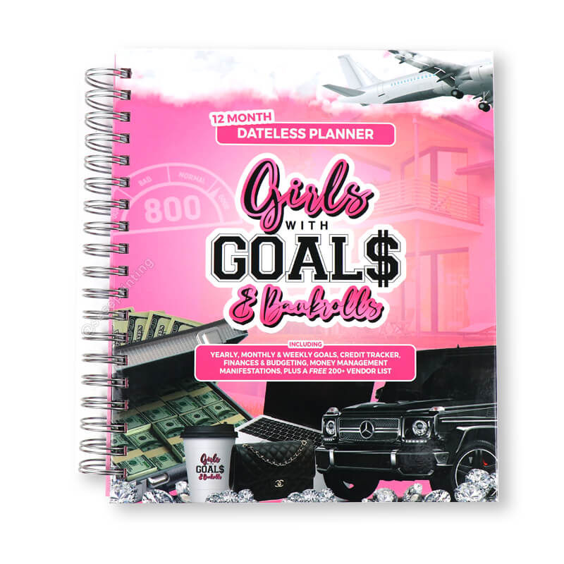 Custom Goals Planner Credit Tracker Finances/Budget Money Journal