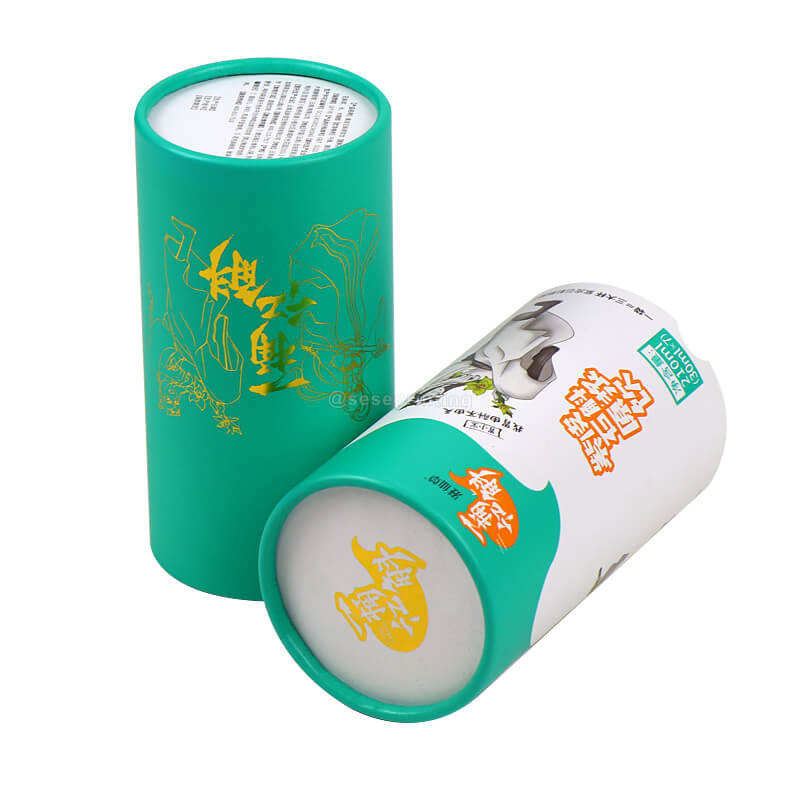 Custom Design Printing Cylinder Box Food Grade Tube Packaging