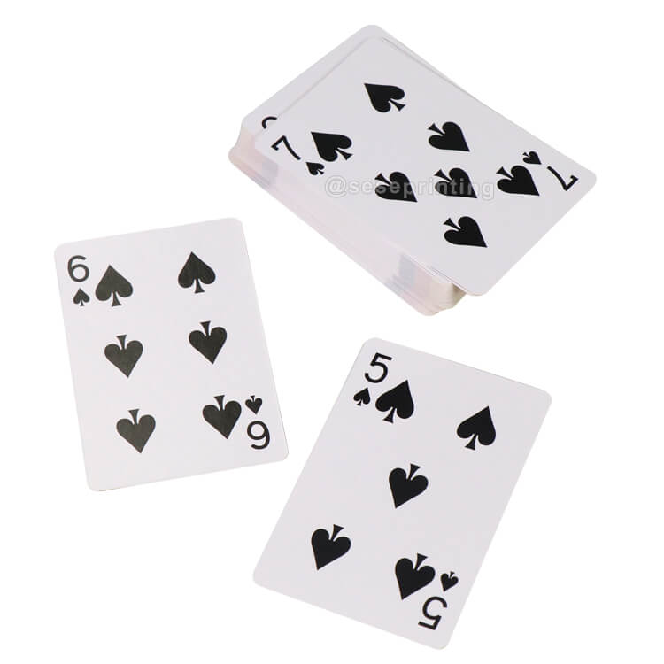 OEM Both Sides Printed 57*88mm Poker Card Custom Playing Cards