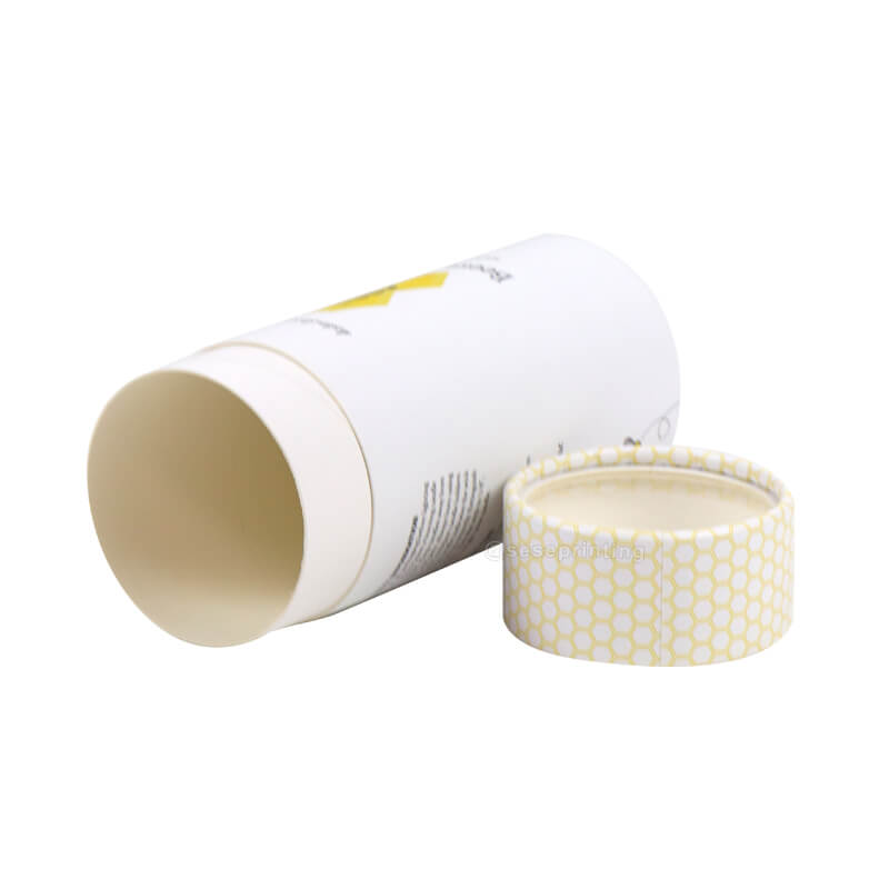 Custom Cylinder Boxes Tube Candle Packaging Box with PVC Window