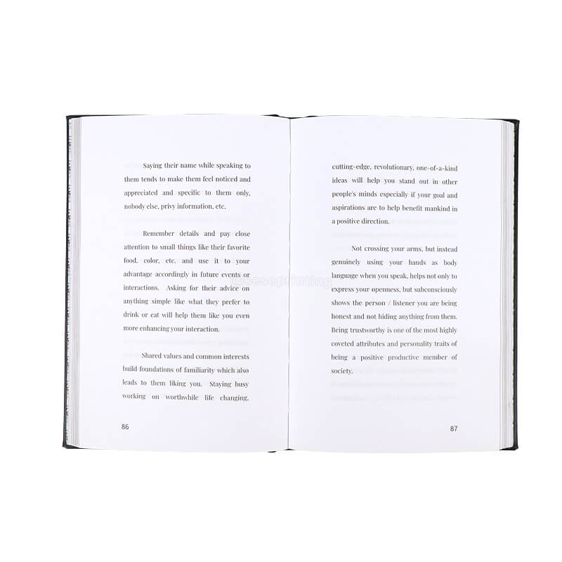 China Self Publishing Book Print Company Hardcover Embossed Books